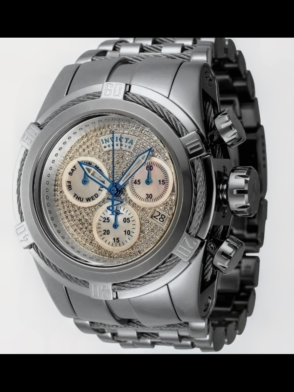 Invicta Reserve BOLT Zeus Swiss Rhonda Z60 1.02 Carat Diamonds, #45917